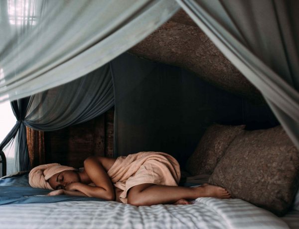 Slapen in bed